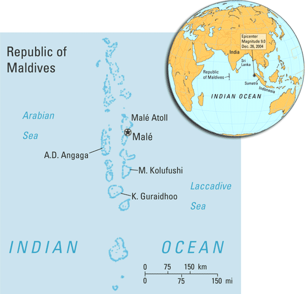 Republic of Maldives Map